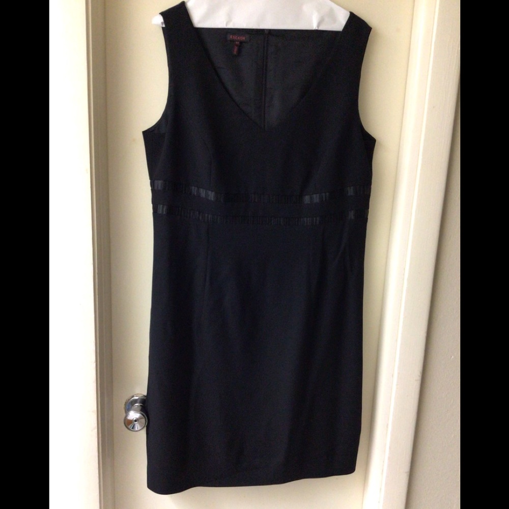 Escada Black Evening Sleeveless Dress
